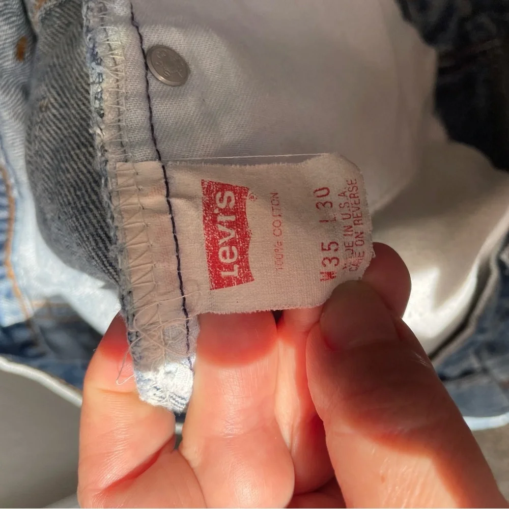 70s Vintage Levi’s 505 Orange‎ Tab Jeans W35 L30